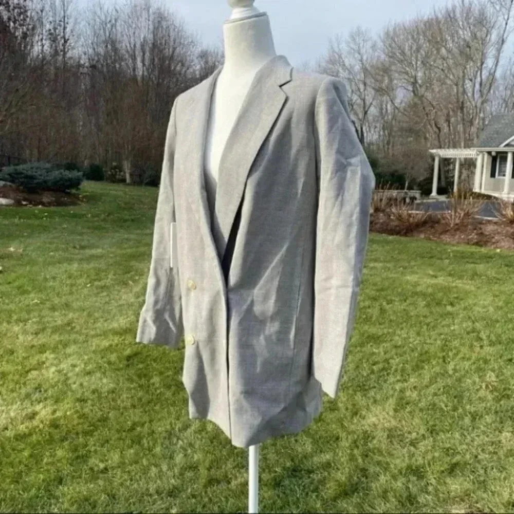 NWT Aritzia Babaton Christos Oversized Blazer Jacket in Grey